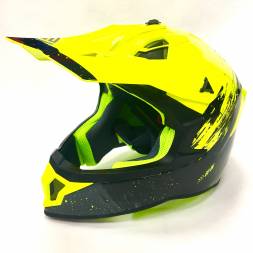Мотошлем FS-610 Fiber JMSZL (Glossy yellow black, S)