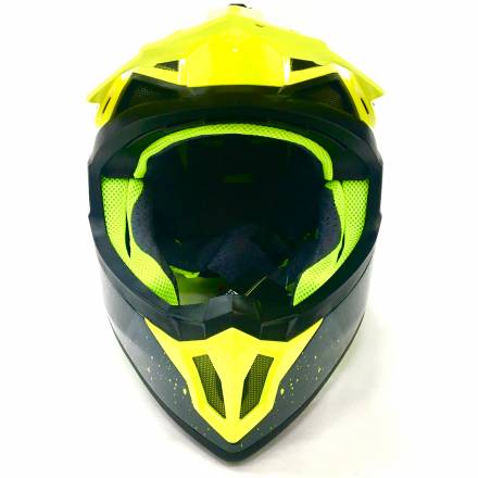Мотошлем FS-610 Fiber JMSZL (Glossy yellow black, S)
