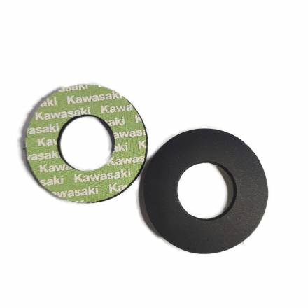 Ограничители (донаты) ручек руля SM-PARTS Kawasaki зеленые