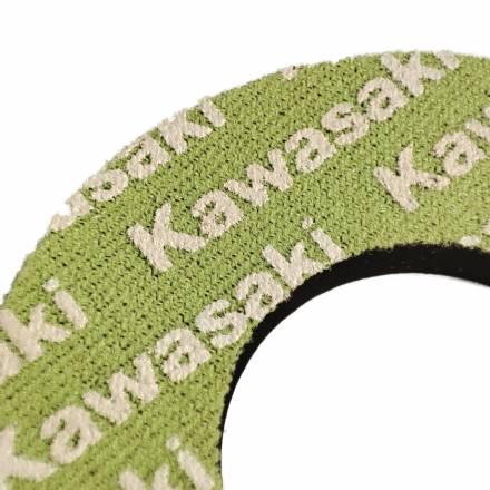 Ограничители (донаты) ручек руля SM-PARTS Kawasaki зеленые