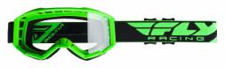 Очки для мотокросса FLY RACING FOCUS (2019) YOUTH (детские) зелёные, прозрачные