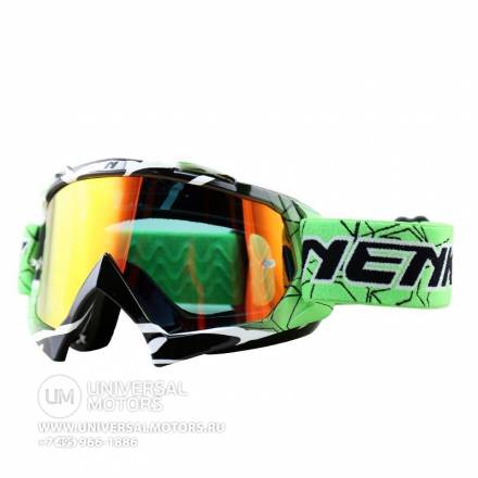 Очки Мотокросс NENKI NK-1015 салатовые