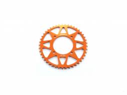 Звезда ведомая аллюминиевая питбайк 428-45T оранжевая  SM-PARTS