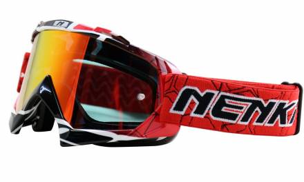 Очки Мотокросс NENKI NK-1019 бело/красные