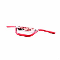 Руль алюминиевый 1-1/8 (28,6 мм) SM-PARTS 803 х 92 мм (T4, T6, K6) красный/черный