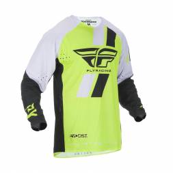 Футболка для мотокросса EVOLUTION DST Hi-Vis желтая/черная/белая (2019)  L