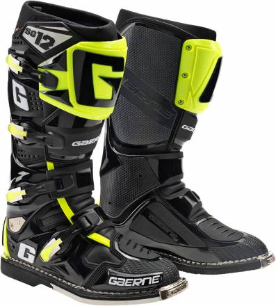 Мотоботы GAERNE SG-J черные/HI-Vis желтые 41