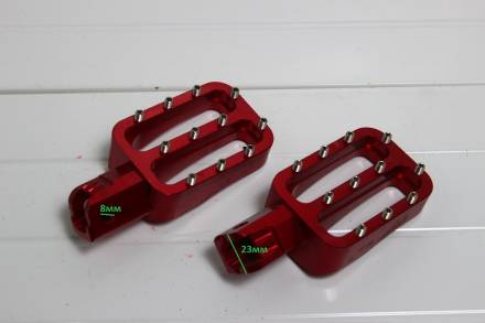 Подножки водителя cnc (пара) красные