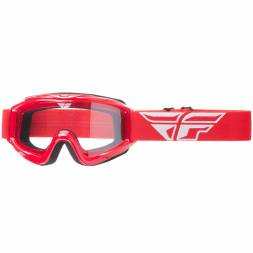 Очки для мотокросса FLY RACING FOCUS (2019) красные, прозрачные