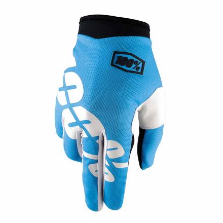 Мотоперчатки 100% ITrack Glove Cyan L (10002-002-12)