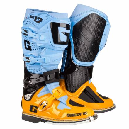 Мотоботы GAERNE SG-12 LIimited Edition POWDER голубые/оранжевые/черные 46