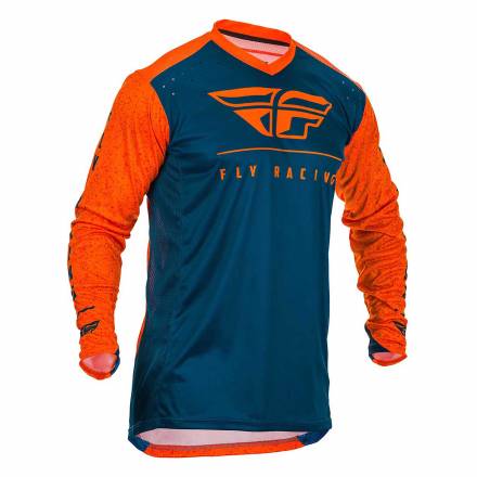 Футболка для мотокросса FLY RACING LITE HYDROGEN оранжевая/синяя (2020) L