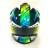 Мотошлем FS-610 Fiber WYLS (Glossy black green, S)