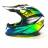 Мотошлем FS-610 Fiber WYLS (Glossy black green, S)