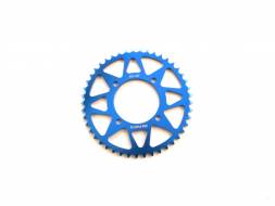 Звезда ведомая аллюминиевая питбайк 420-45T синяя  SM-PARTS