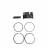 Поршень в сборе 4T двиг. CG150 d-62, pin-15 низкий (тефлон)  SM-PARTS