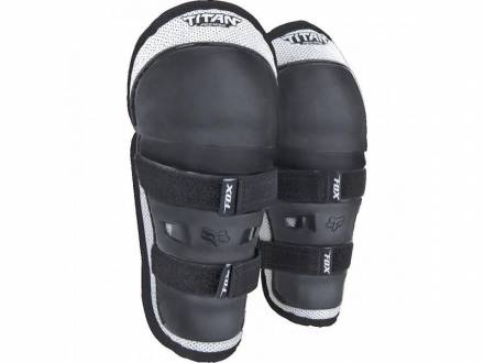 Наколенники детские Fox Titan Knee/Shin Kids Guard Black/Silver (08037-464-OS)