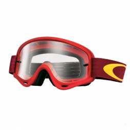 Очки для мотокросса детские OAKLEY O-Frame XS Shockwave красные-желтые / прозрачная (OO7030-07)