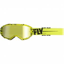 Очки для мотокросса FLY RACING ZONE (2019) Hi-Vis жёлтые/чёрные, золотистые