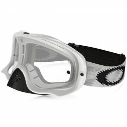 Очки для мотокросса OAKLEY Crowbar Solid белые матовые / двойная прозрачная (59-457)