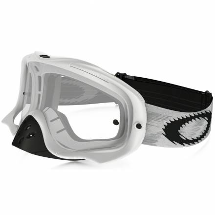 Очки для мотокросса OAKLEY Crowbar Solid белые матовые / двойная прозрачная (59-457)