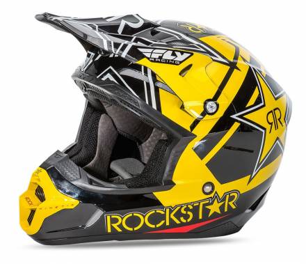 Шлем (кроссовый)  KINETIC PRO ROCKSTAR черный/желтый глянцевый (2016)  L