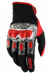 Мотоперчатки 100% Derestricted Glove Black/White/Red XL (10007-003-13)