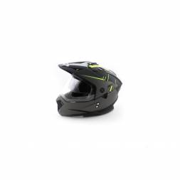Шлем (мотард) Ataki FF802 Strike Hi-Vis желтый/черный матовый M