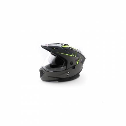 Шлем (мотард) Ataki FF802 Strike Hi-Vis желтый/черный матовый M
