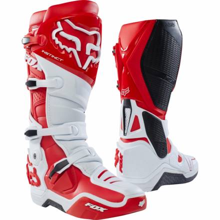 Мотоботы Fox Instinct Boot White/Red 14 (12252-077-14)