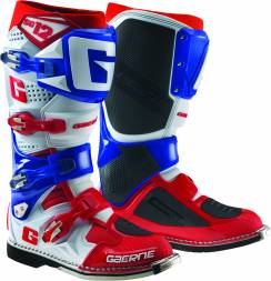 Мотоботы GAERNE SG-12 LIMITED EDITION белые/cиние/красные 43