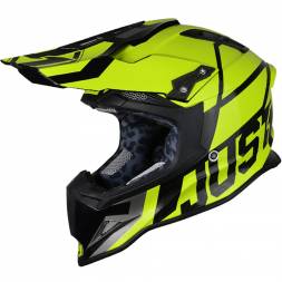 Шлем (кроссовый) JUST1 J12 Pro Racer Hi-Vis желтый/серый глянцевый (2020) XL