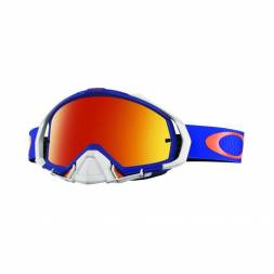 Очки для мотокросса OAKLEY Mayhem Pro Glory белые-синие / черная Prizm MX (OO7051-40)