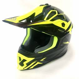 Мотошлем FS-609 PKQH (Glossy black yellow, M)