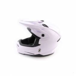 Шлем (кроссовый) Ataki MX801 Solid белый глянцевый  XL