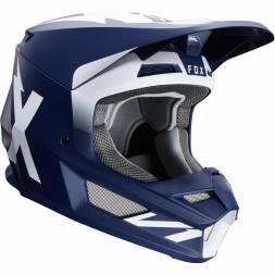 Мотошлем Fox V1 Werd Helmet Navy M 57-58cm (25473-007-M)