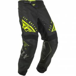 Брюки для мотокросса FLY RACING KINETIC K220 черные/серые/Hi-Vis желтые (2020) 34