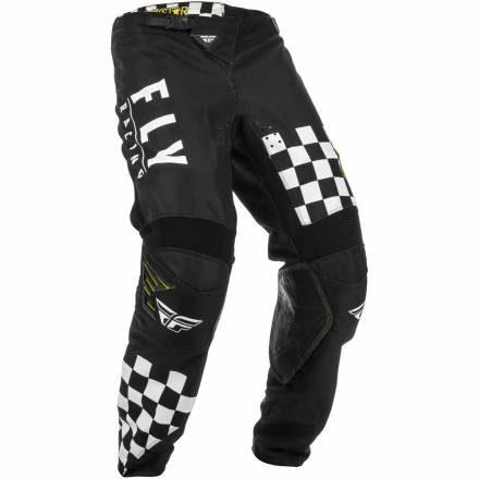 Брюки для мотокросса FLY RACING KINETIC ROCKSTAR черные/белые (2020) 28
