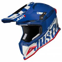 Шлем (кроссовый) JUST1 J12 Pro Racer синий/серый матовый (2020) XL