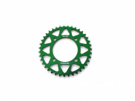 Звезда ведомая аллюминиевая питбайк 420-39T зеленая  SM-PARTS