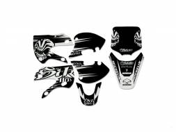 Наклейки на пластик (комплект) KLX/BBR &quot;ЧЕРЕП&quot;