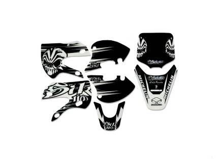 Наклейки на пластик (комплект) KLX/BBR &quot;ЧЕРЕП&quot;