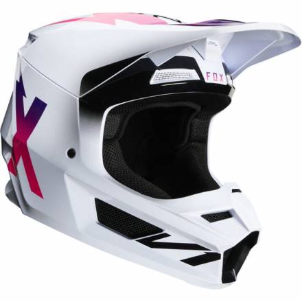 Мотошлем Fox V1 Werd Helmet White M 57-58cm (25473-008-M)