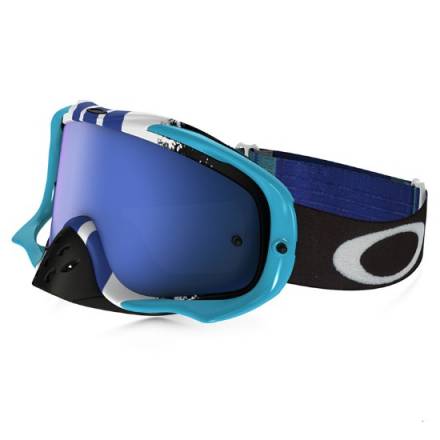 Очки для мотокросса OAKLEY Crowbar Pinned Race синие-белые / синяя Iridium  (OO7025-38)