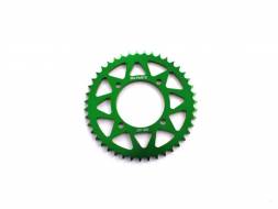 Звезда ведомая аллюминиевая питбайк 428-43T зеленая  SM-PARTS