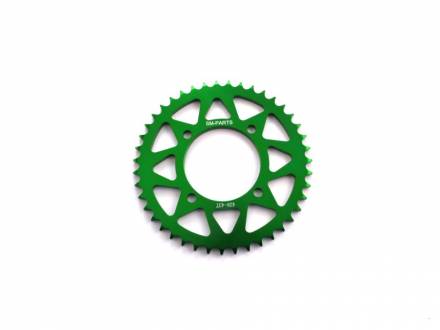 Звезда ведомая аллюминиевая питбайк 428-43T зеленая  SM-PARTS