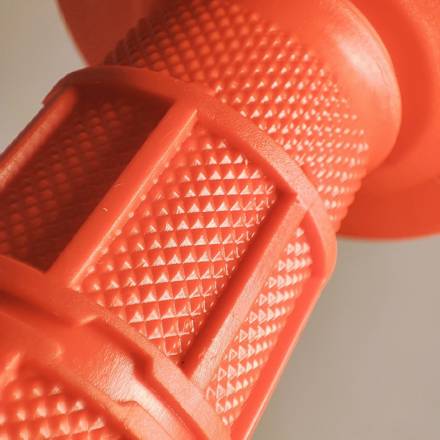 Грипсы SM-PARTS MX 1/2 Waffle красные
