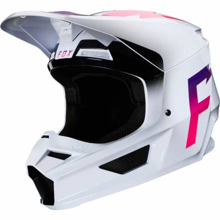 Мотошлем Fox V1 Werd Helmet White S 55-56cm (25473-008-S)