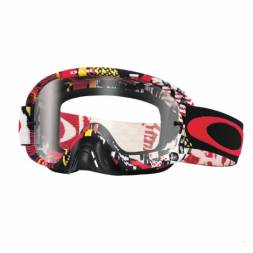 Очки для мотокросса OAKLEY O-Frame 2.0 Mosh Pit красные-желтые / прозрачная (OO7068-17)