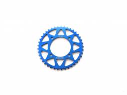 Звезда ведомая аллюминиевая питбайк 420-41T синяя  SM-PARTS